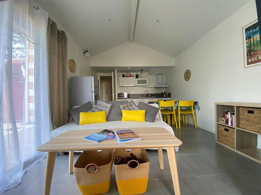 Maison Typee Arcachonnaise Avec Piscine Commune ラ・テスト・ド・ビュシュ エクステリア 写真